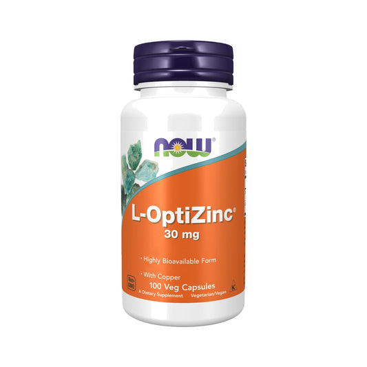 NOW Foods L-OptiZinc® 30 mg – 100 Kapseln