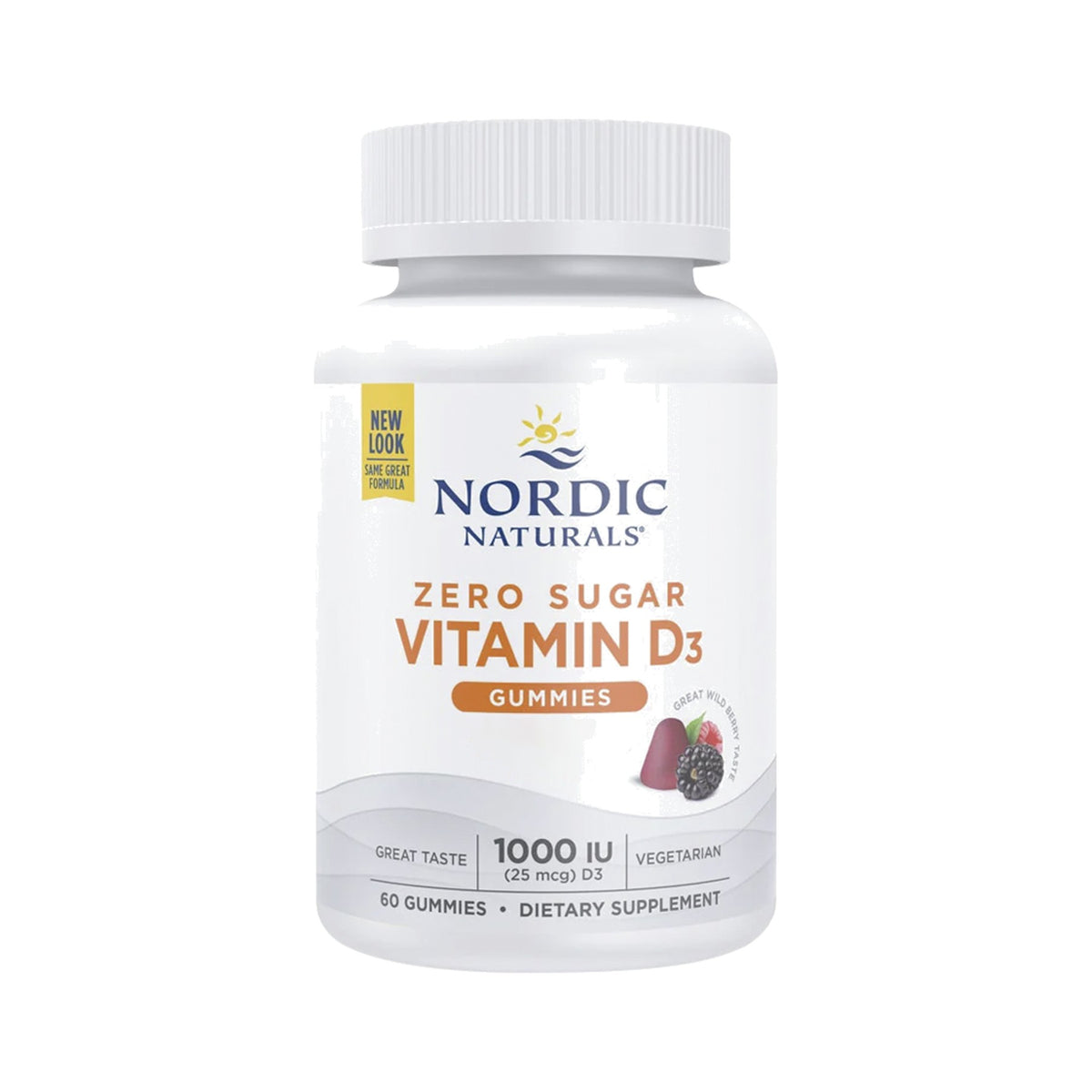 Nordic Naturals Zero Sugar Vitamin D3 Gummies – 60 Stück, Berries