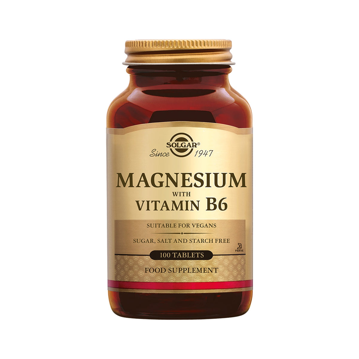 Solgar Magnesium with Vitamin B6 100 Tablets