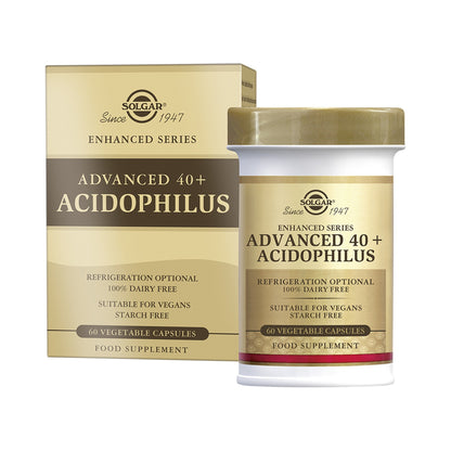 Solgar Advanced 40+ Acidophilus – 5 Stämme, 1,5 Mrd. KBE – 60 / 120 Kapseln