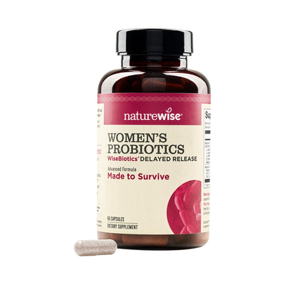 NatureWise Probiotikum mit Cranberry & Mönchspfeffer – 18 Stämme, 20 Mrd. KBE – 60 Kapseln