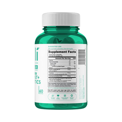 Goli Nutrition Zero Sugar Pre+Post+Pro Gummies – Bacillus subtilis DE111®, 1 Mrd. Zellen – 60 Gummies
