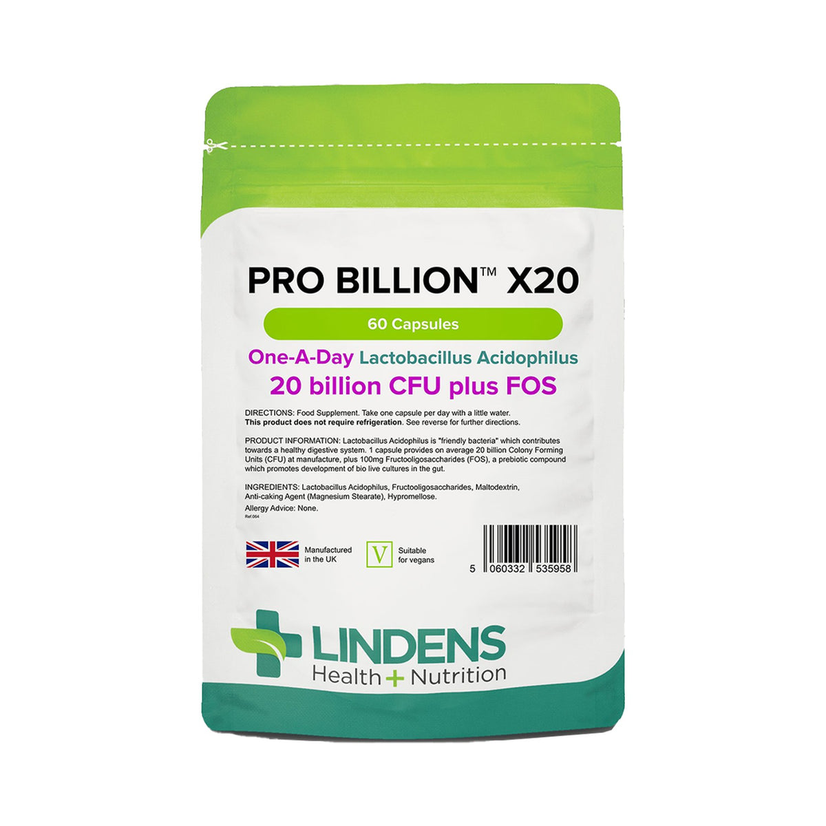 Lindens Pro Billion X20 60 Kapseln