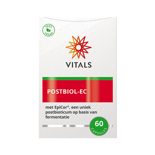 Vitals Postbiol-EC – 60 Kapseln mit EpiCor® Hefefermentat 500 mg, vegan, ohne lebende Bakterien