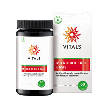 Vitals Microbiol Trio Basic – 60 Kapseln mit LGG®, LA-5® & BB-12®, 3 Mrd. KBE, vegan
