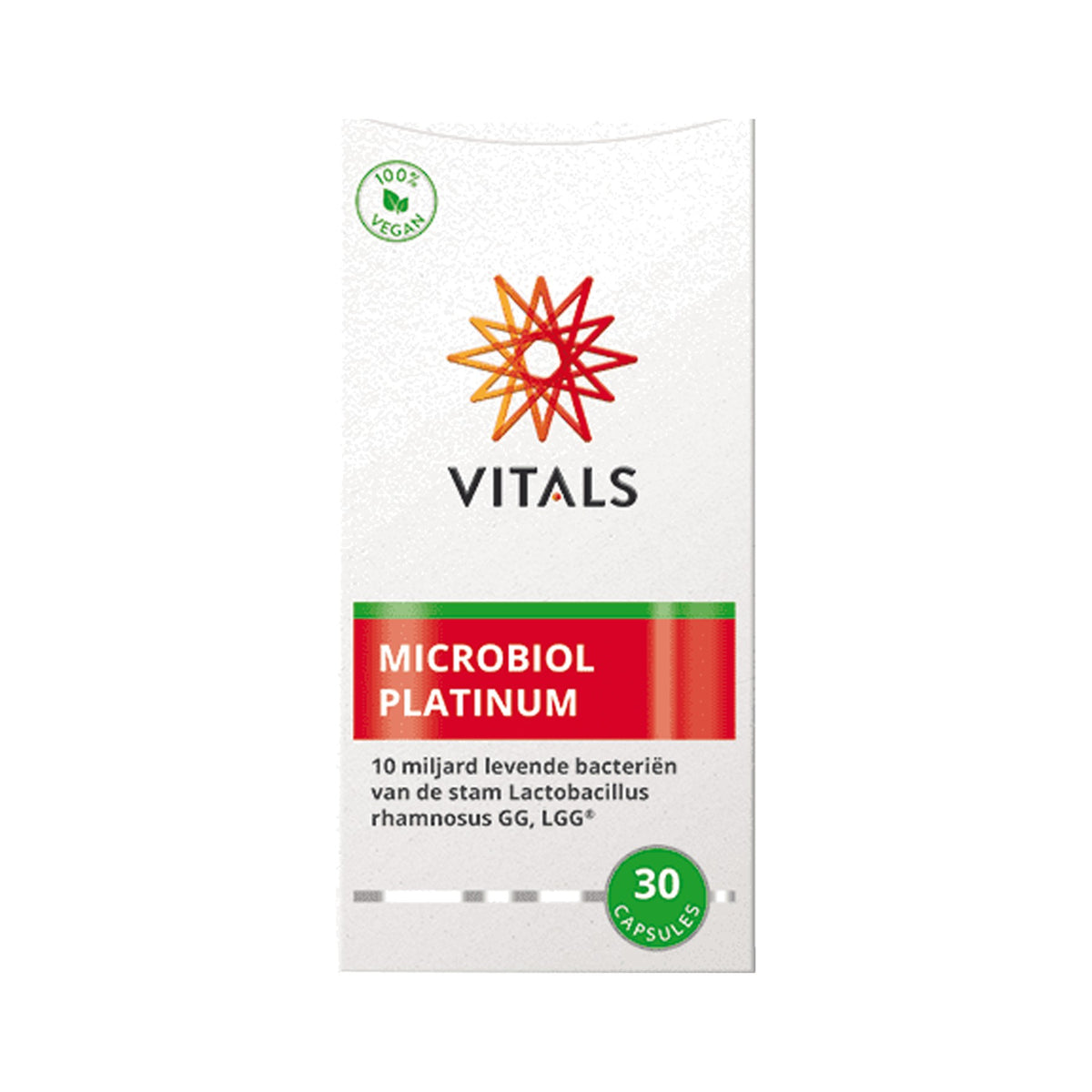 Vitals Microbiol Platinum – 30 Kapseln mit Lactobacillus rhamnosus GG (LGG®), 10 Mrd. KBE, vegan