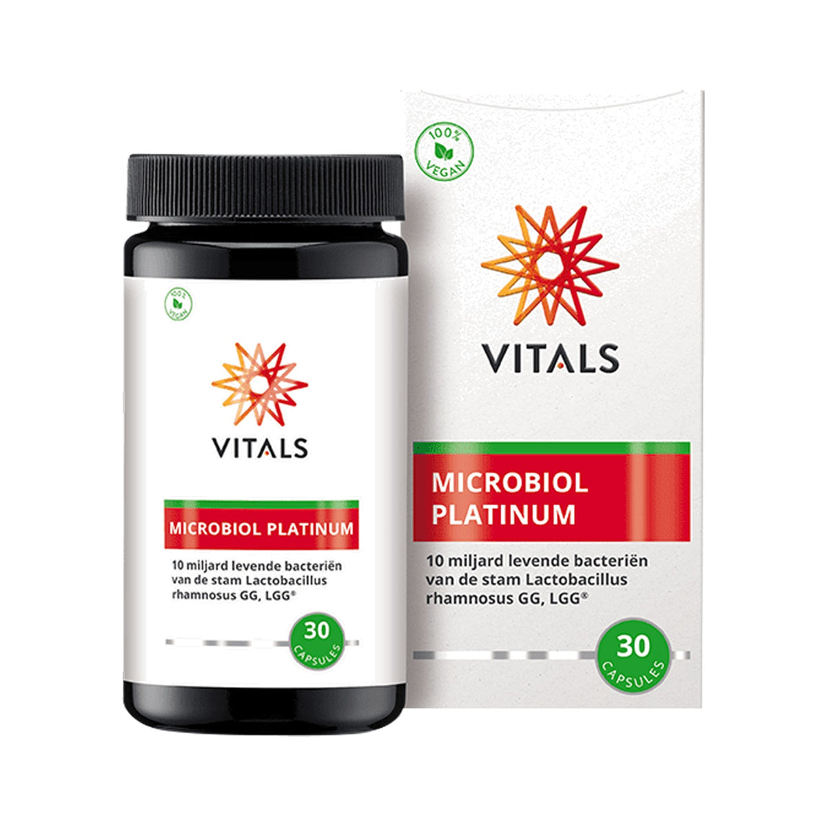 Vitals Microbiol Platinum – 30 Kapseln mit Lactobacillus rhamnosus GG (LGG®), 10 Mrd. KBE, vegan