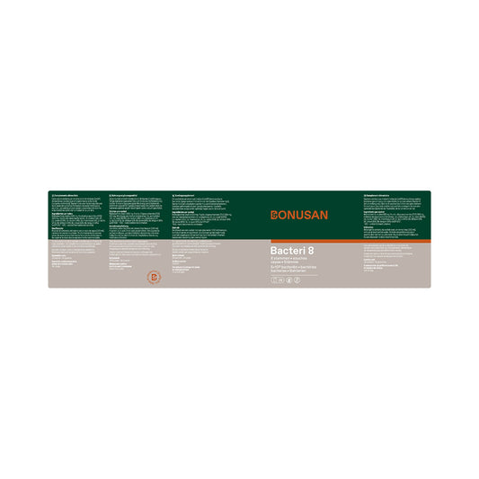 Bonusan Bacteri 8 Beutel – 8 Bakterienstämme mit Inulin & FOS – 5 Mrd. KBE – 28 Sachets