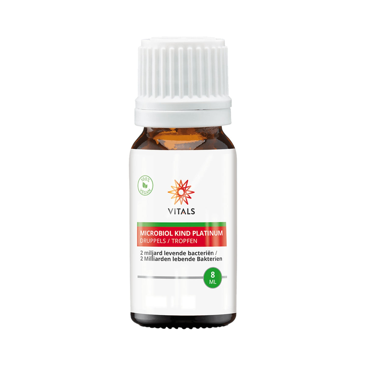 Vitals Microbiol Child Platinum – Probiotische Tropfen mit BB-12® und LGG®, 2 Mrd. KBE pro Tagesdosis, 8 ml