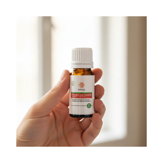 Vitals Microbiol Child Platinum – Probiotische Tropfen mit BB-12® und LGG®, 2 Mrd. KBE pro Tagesdosis, 8 ml