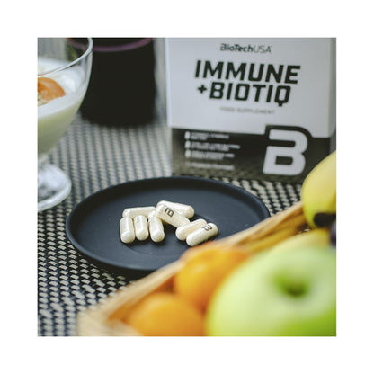 BioTechUSA Biotiq C – Probiotikum mit 4 Bakterienstämmen (10 Mrd. KBE) und 40 mg Vitamin C, 36 Kapseln mit Gelatinekapsel