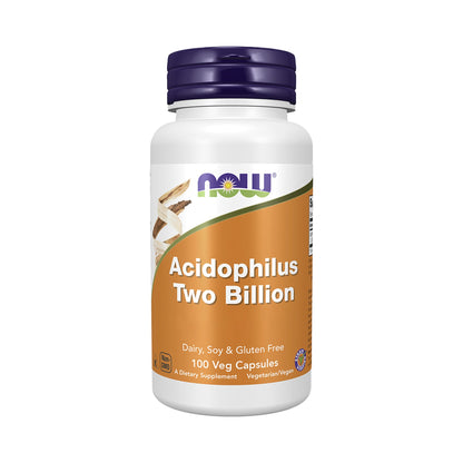 NOW Foods Acidophilus Two Billion – Lactobacillus acidophilus La-14®, 2 Mrd. KBE pro Kapsel, vegan, 100 / 250 Kapseln