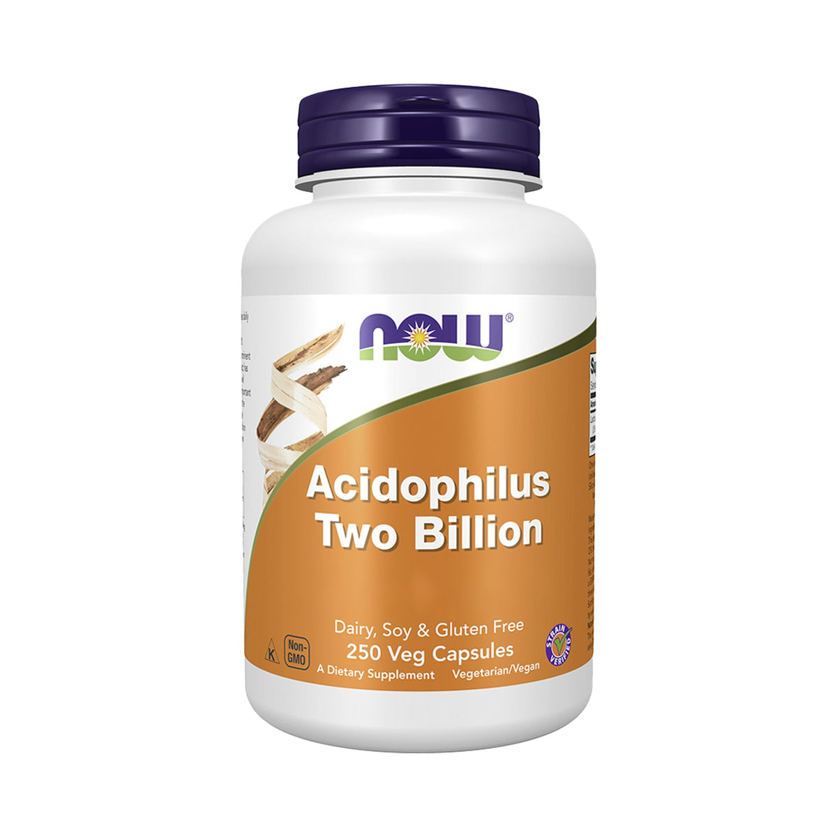 NOW Foods Acidophilus Two Billion – Lactobacillus acidophilus La-14®, 2 Mrd. KBE pro Kapsel, vegan, 100 / 250 Kapseln