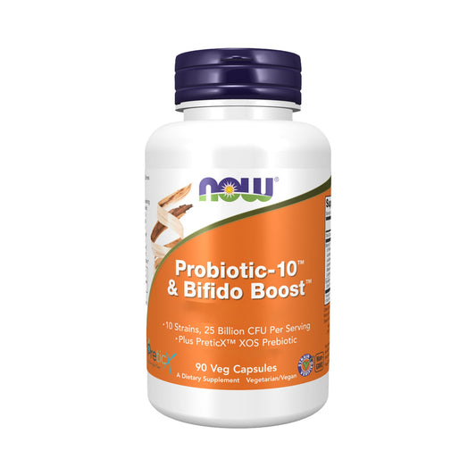 NOW Foods Probiotic 10 & Bifido Boost 90 Kapseln