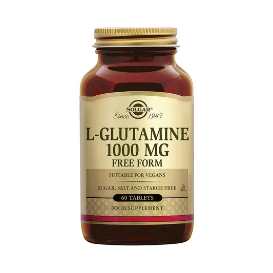 Solgar L-Glutamine 1000 mg 60 Tabletten – L-Glutamin Tabletten als Nahrungsergänzung