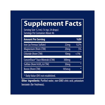 Trace Minerals Liquid Ionic Iron – 56 ml