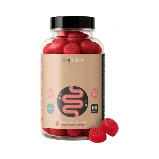 Probiotische Gummies mit Inulin & 3 Bakterienstämmen – Erdbeergeschmack – 60 Gummies
