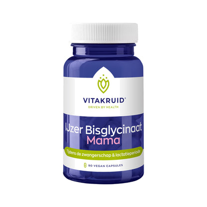 Vitakruid Eisen Bisglycinat Mama – für Schwangerschaft & Stillzeit – 90 Kapseln