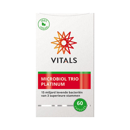 Vitals Microbiol Trio Platinum – 3 Stämme, 15 Mrd. KBE pro Kapsel – 60 vegane Kapseln