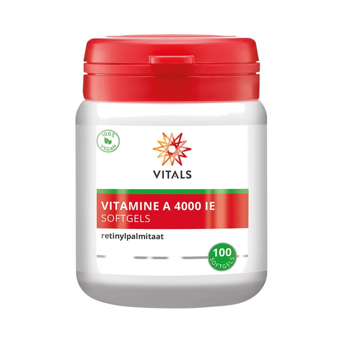 Vitals Vitamin A 4000 IE 100 Softgels – Vitamin A Nahrungsergänzung von Vitals, Vitamin A vegan