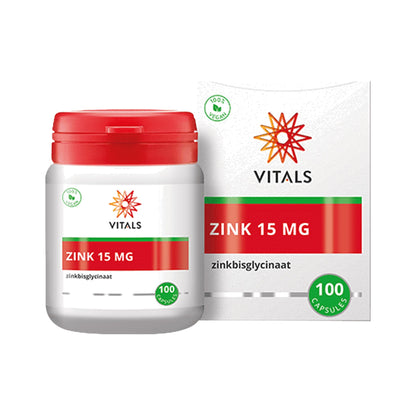 Vitals Zink 15 mg (TRAACS®) – 100 Kapseln