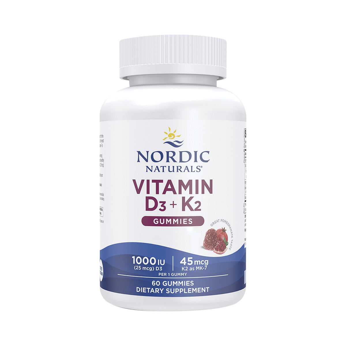 Vitamin D3 + K2 Gummies von Nordic Naturals (Granatapfel)