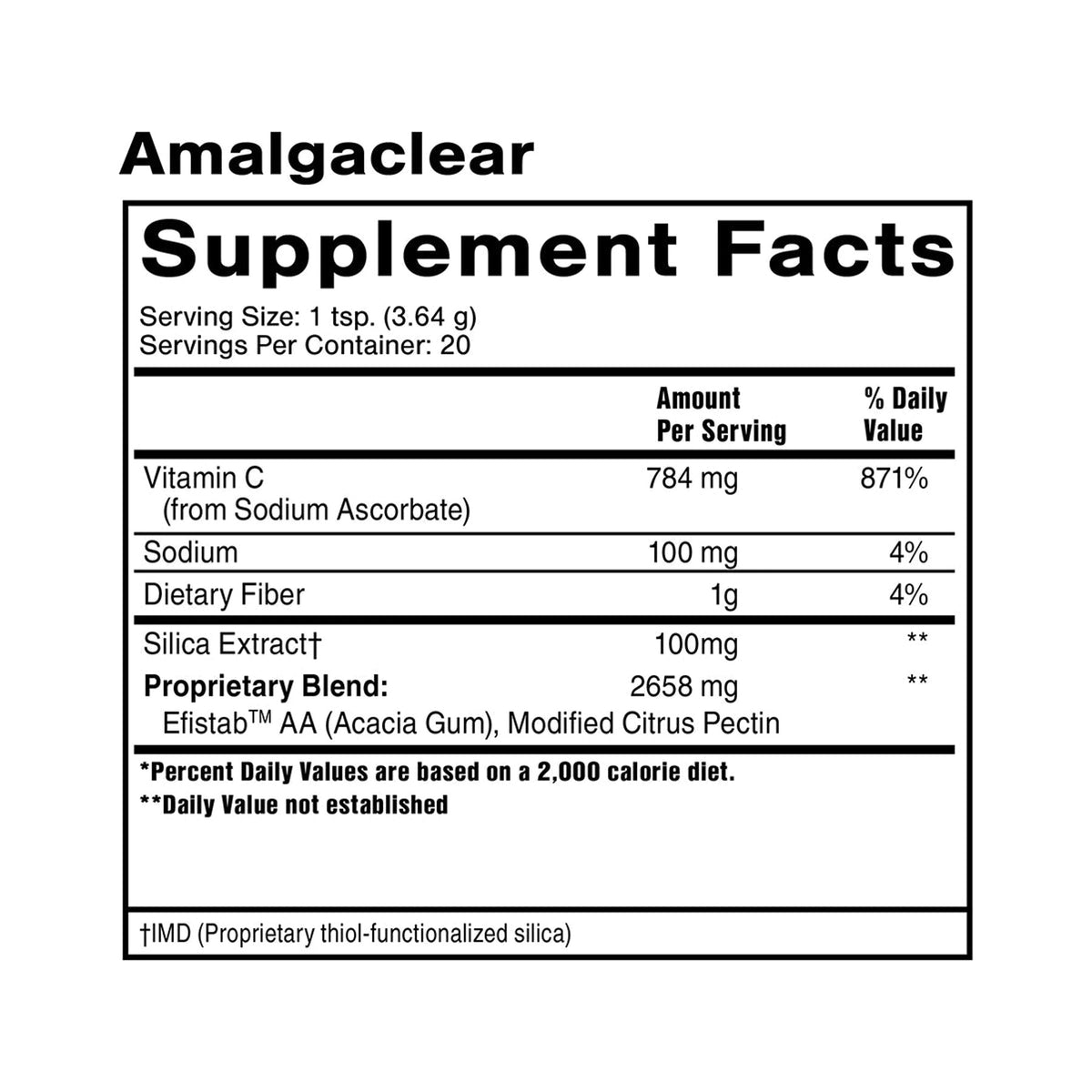 Quicksilver AmalgaClear® – Pulver mit Vitamin C