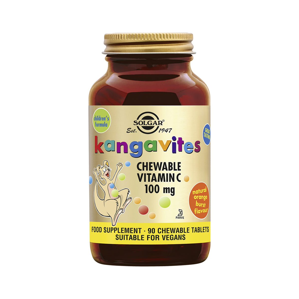 Solgar Kangavites Vitamin C 100 mg Kautabletten Kinder